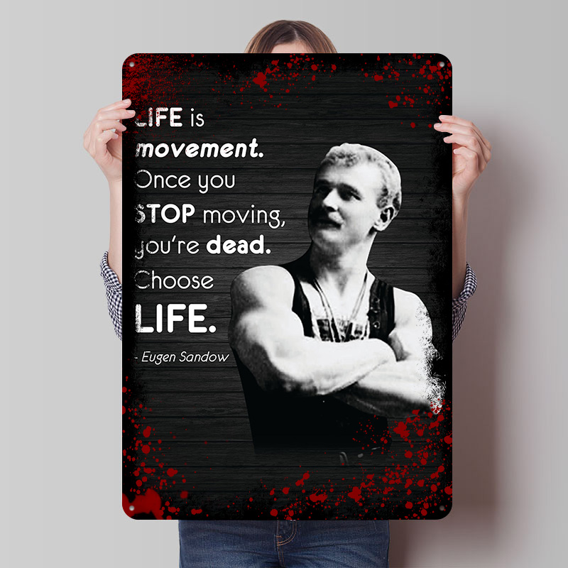 Retro Gaming Words - Eugen Sandow Words Printed Poster Customized