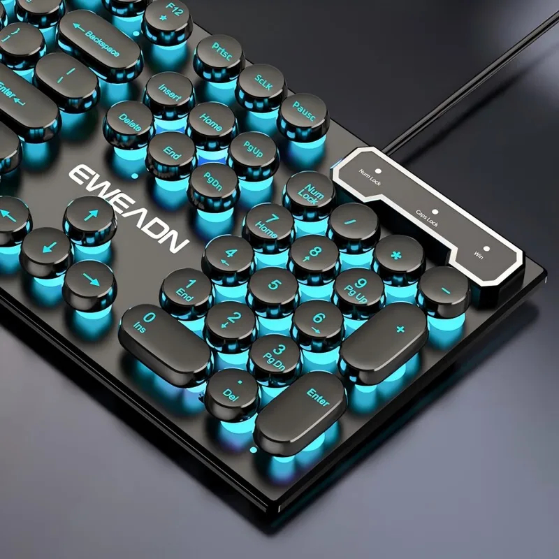 Retro Punk Mechanical Feel Key - Retro Gaming Keyboard recension och pris