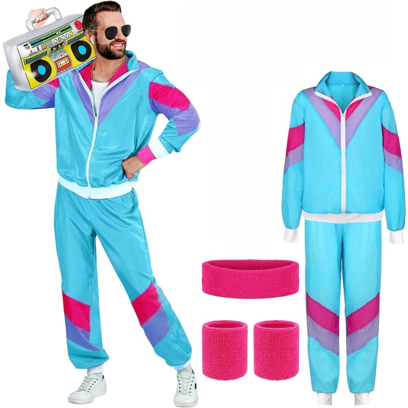 80s 90s Fancy Dress Costumes f - Retro Gaming Jacket recension och pris