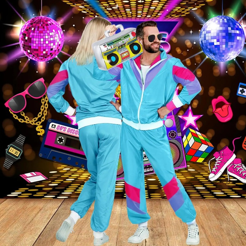 80s 90s Fancy Dress Costumes f - Retro Gaming Jacket recension och pris