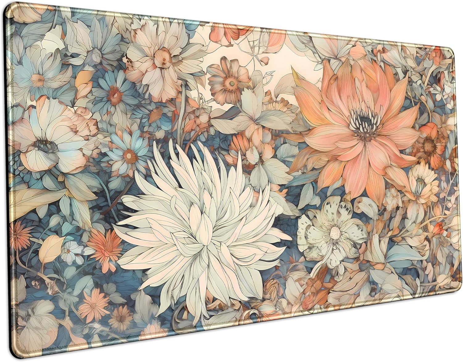 Retro Japanese Floral Desk Mat - Retro Gaming Keyboard And Mouse recension och pris