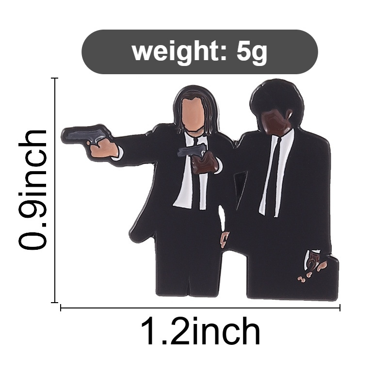 Pulp Fiction Enamel Pin Lapel  - Retro Gaming Jacket recension och pris