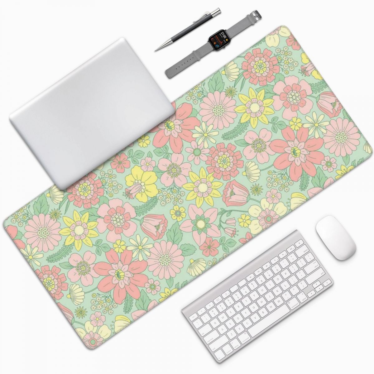 Large Mouse Pad Retro Spring F - Retro Gaming Keyboard And Mouse recension och pris