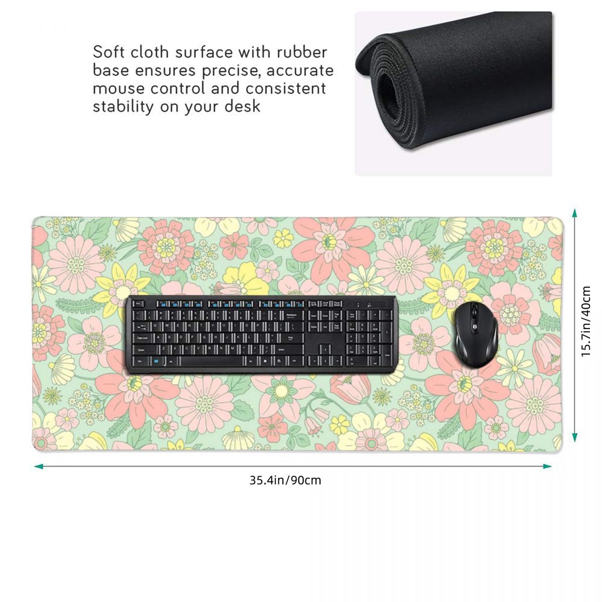 Large Mouse Pad Retro Spring F - Retro Gaming Keyboard And Mouse recension och pris