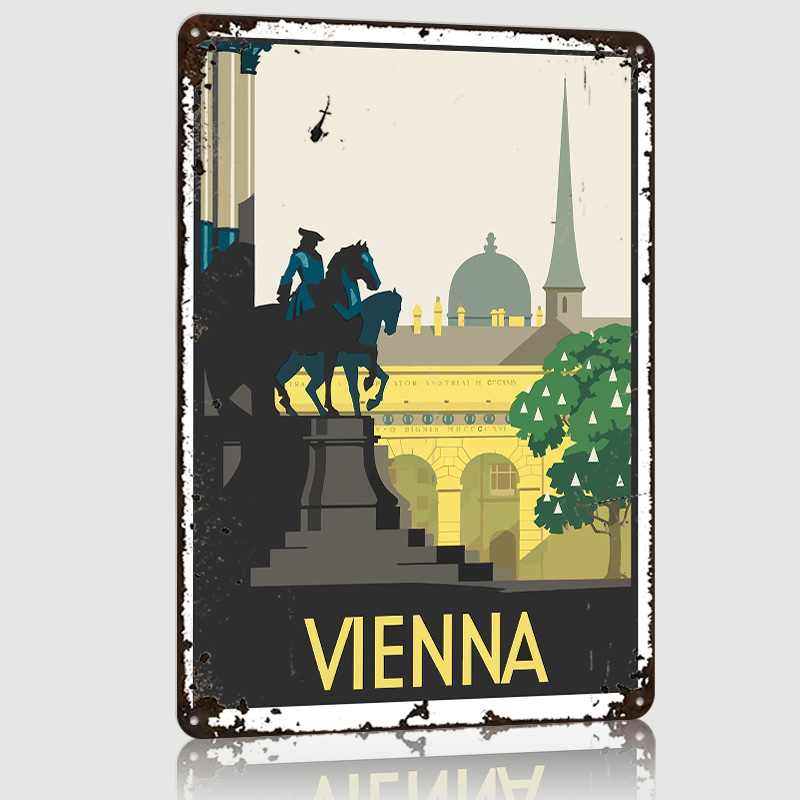 Vienna Metal Poster Custom Wal - Retro Gaming Vienna recension och pris