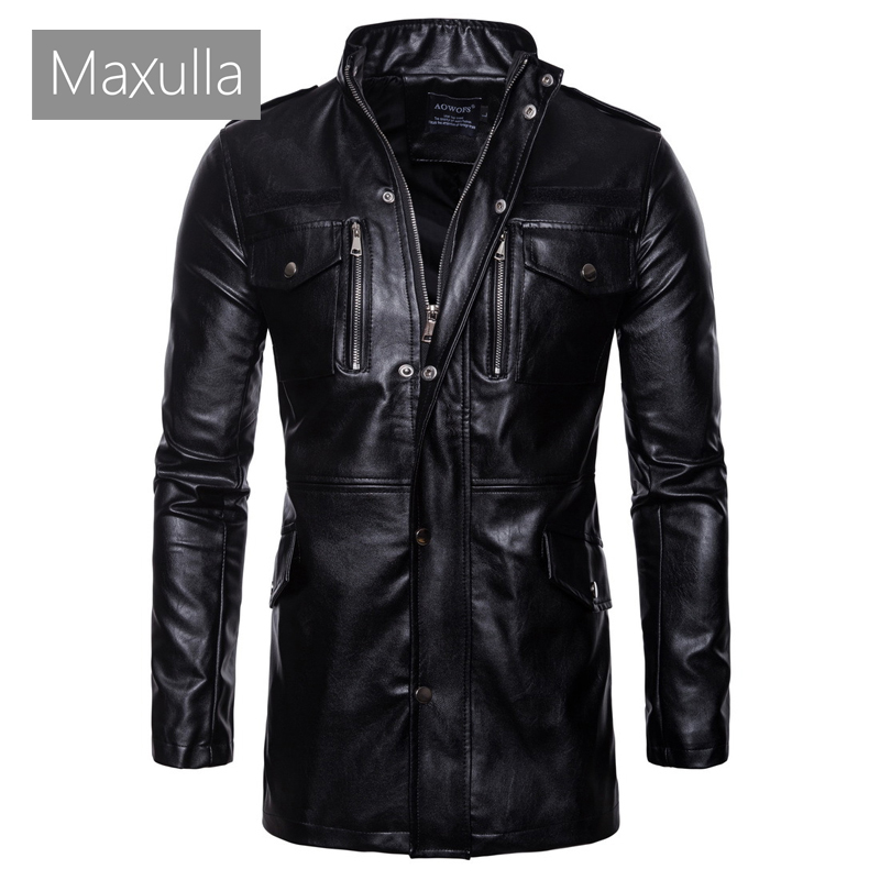 Maxulla Men's PU Leather Jacke - Retro Gaming Jacket recension och pris