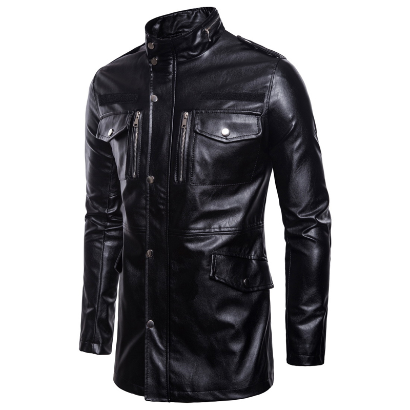 Maxulla Men's PU Leather Jacke - Retro Gaming Jacket recension och pris