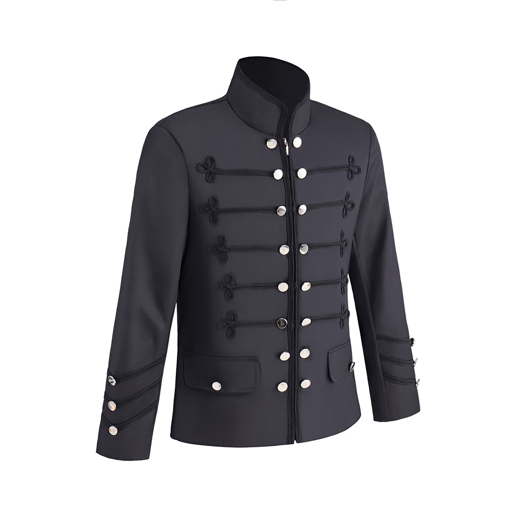 Men's Black Military Jacket Na - Retro Gaming Jacket recension och pris