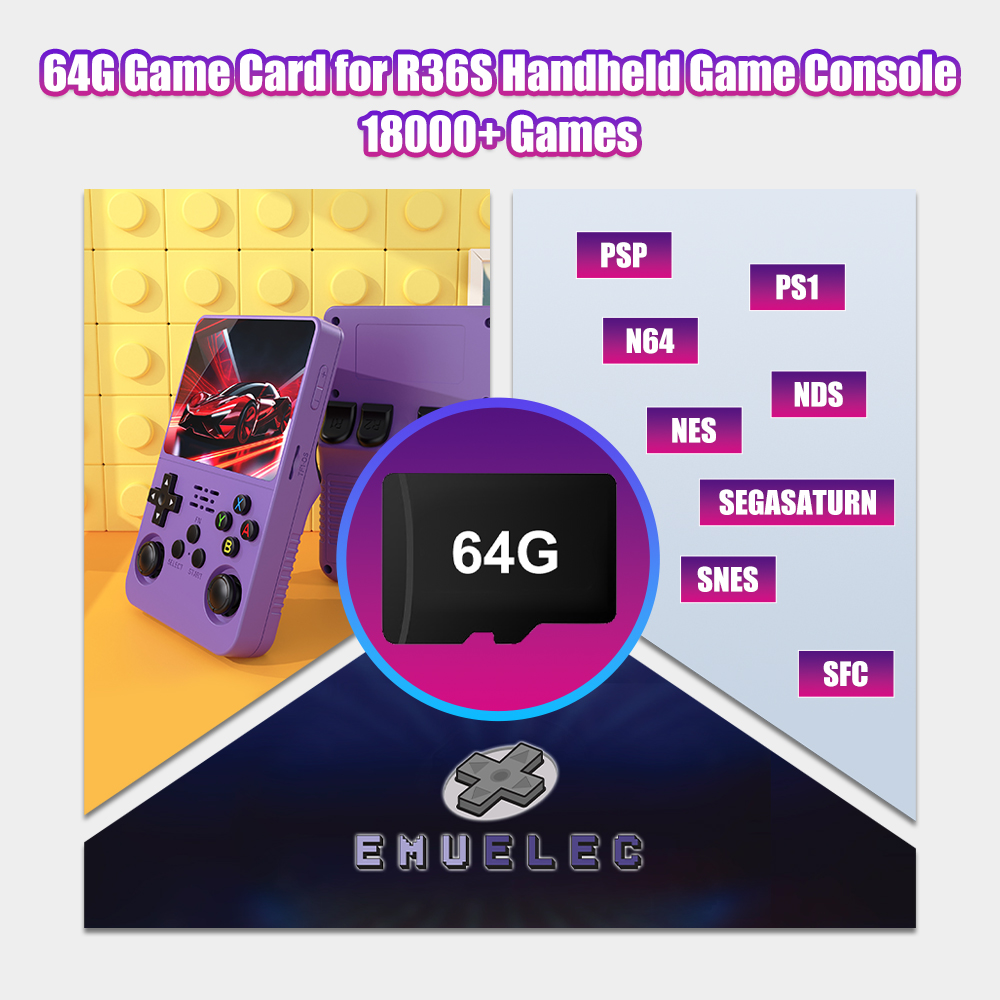 64G Game TF Card for R36S Vide - Retro Gaming Room recension och pris