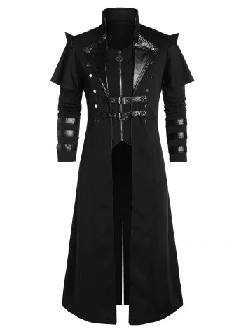 Vintage Men's Gothic Steampunk - Retro Gaming Jacket recension och pris