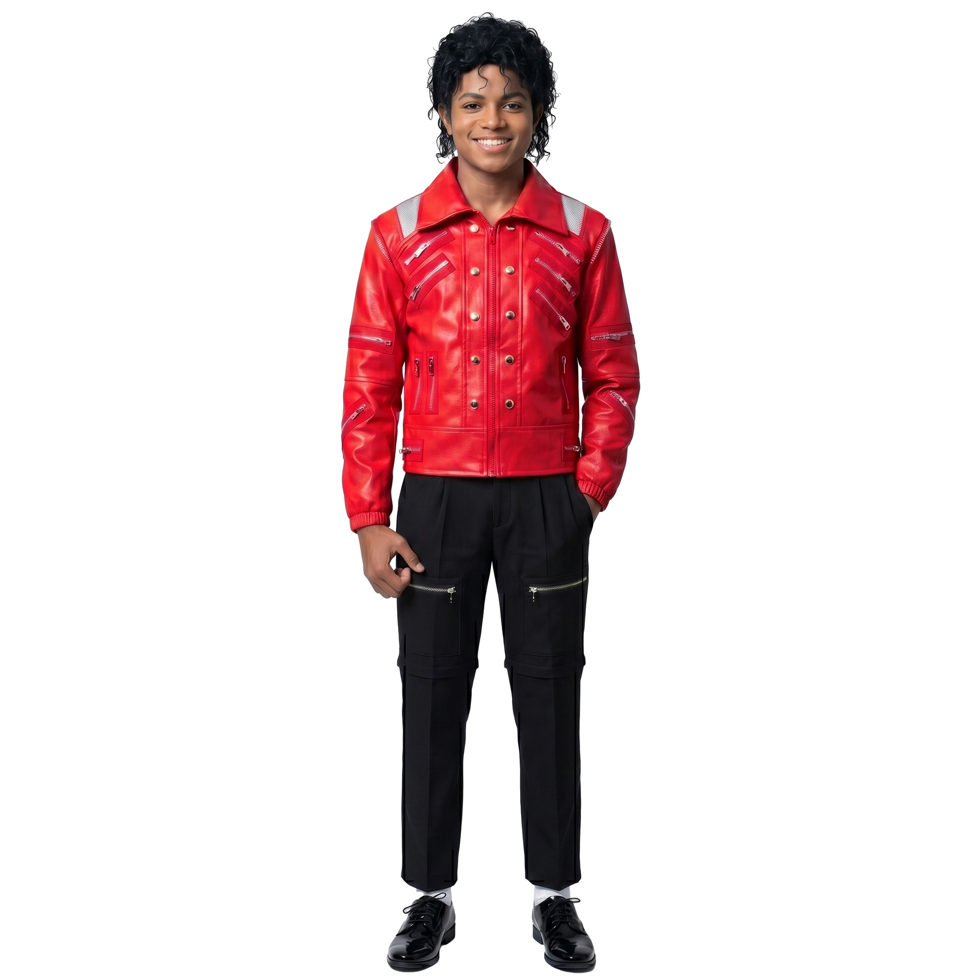 80s Retro Pop Star Costume Mic - Retro Gaming Jacket recension och pris