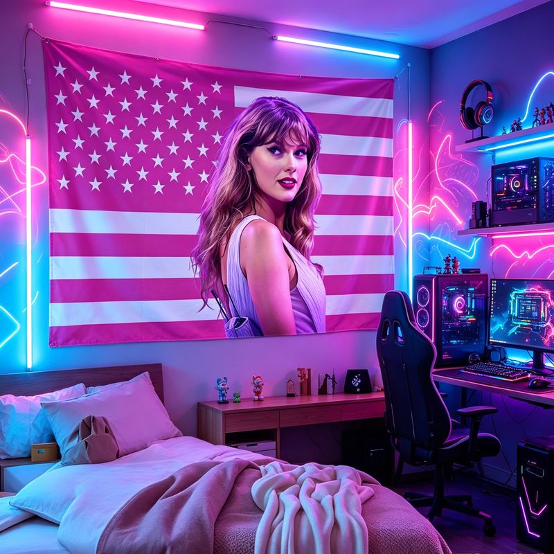 VIKAMA American Flag Female Si - Retro Gaming Room recension och pris