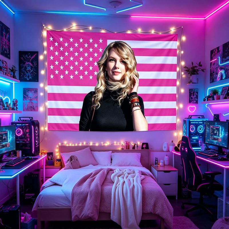 VIKAMA American Flag Female Si - Retro Gaming Room recension och pris