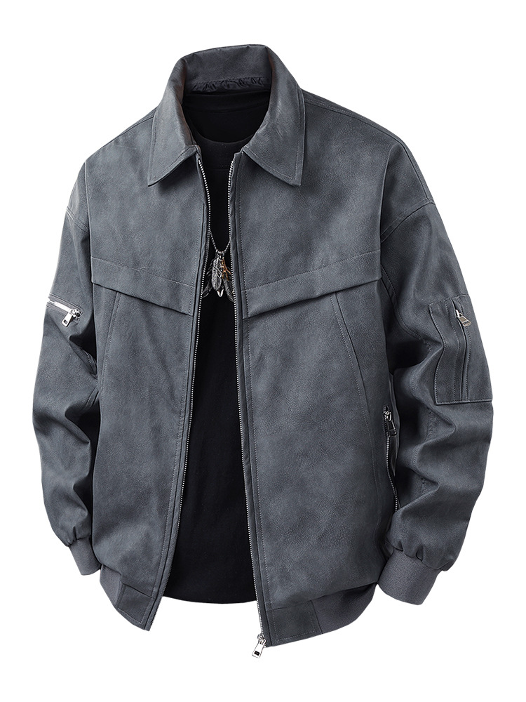 Asian Size Men's Retro Leather - Retro Gaming Jacket recension och pris
